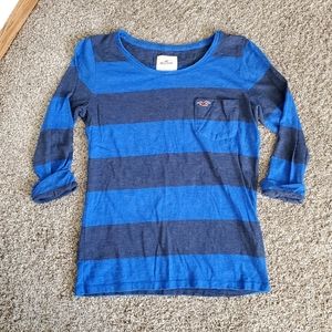 **Striped Hollister Pocket Shirt